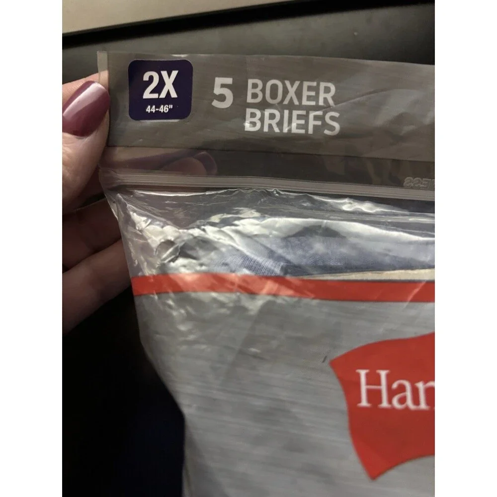 Hanes Ultimate Boxer Briefs Tagless Men's 5 pack Classic Soft Cool Comfort 2XL